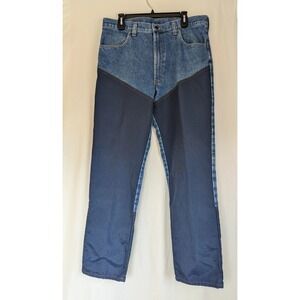 Vintage Game Winner Pants Mens 38x31 Denim Fishing Hunting Shooting Blue USA